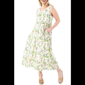 Studio Park x Kerstin Lindquist Flowy Printed Dress Tropical - Petite